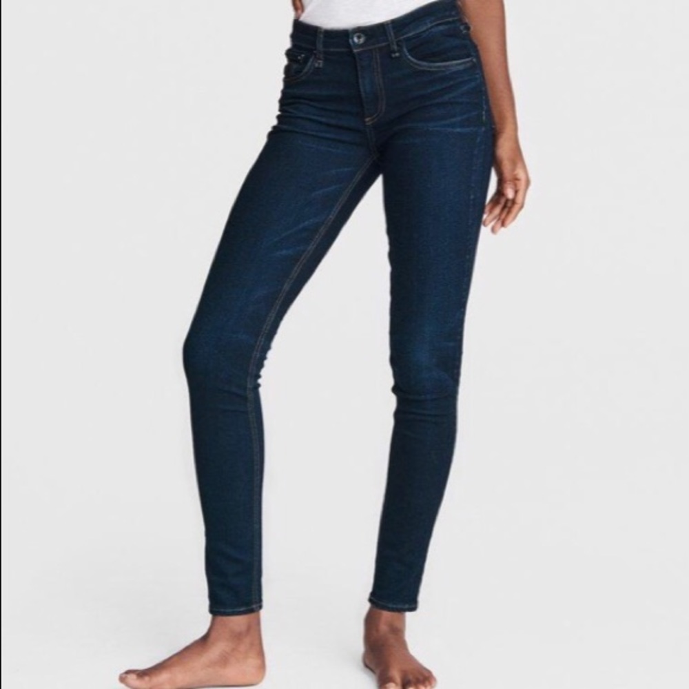 💥HP💥Rag & Bone (29)Cate MidRise Skinny Slim Fit hip thigh leg dark Indigo